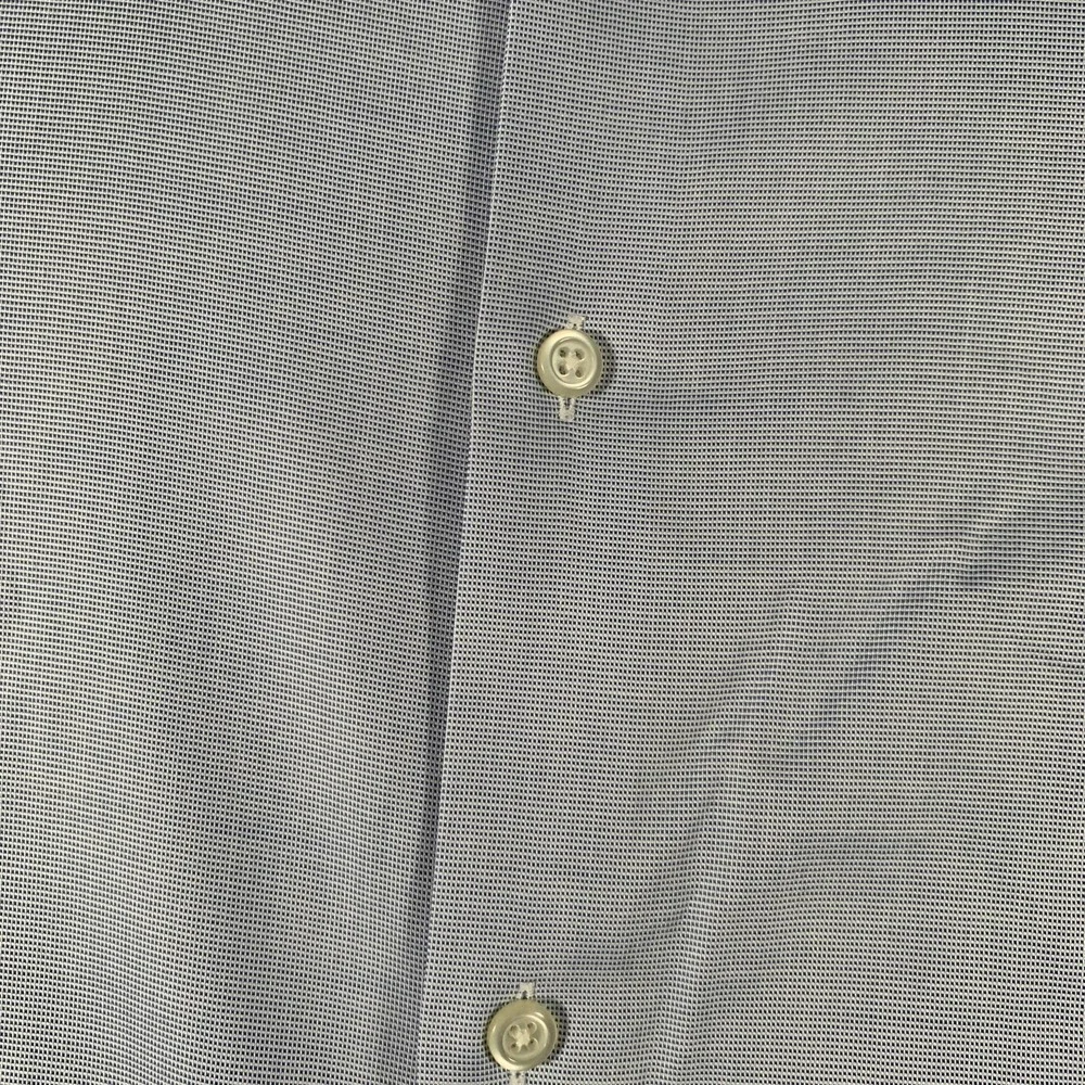 Banana Republic Shirt Mens XL Blue Camden Standard Fit Non Iron Dress Check